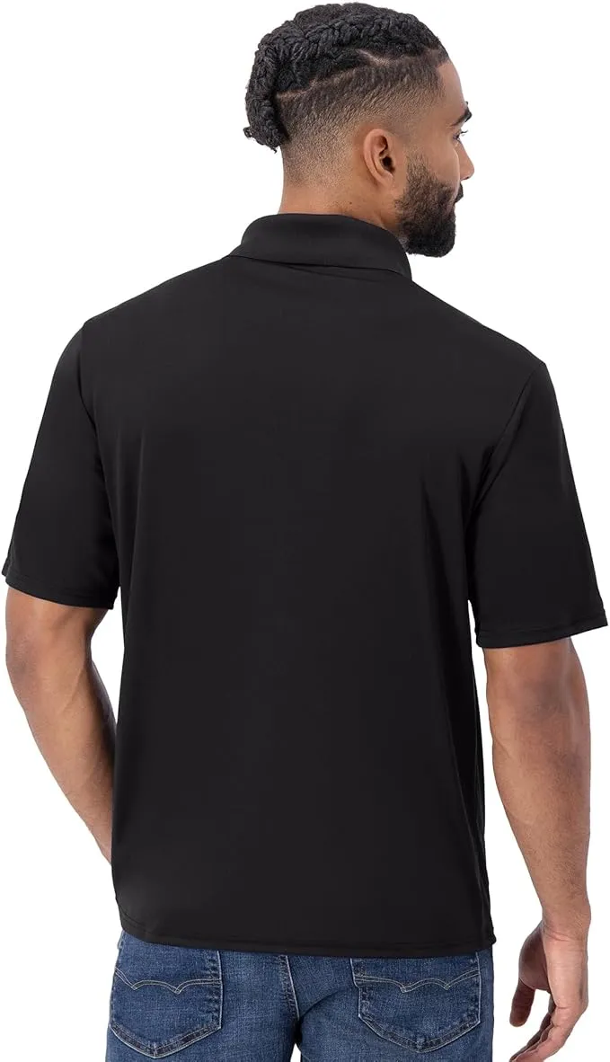 Men's Cool Short-sleeve polo shirt with three-button placket