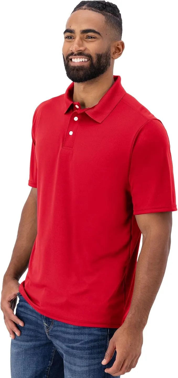 Men's Cool Short-sleeve polo shirt with three-button placket