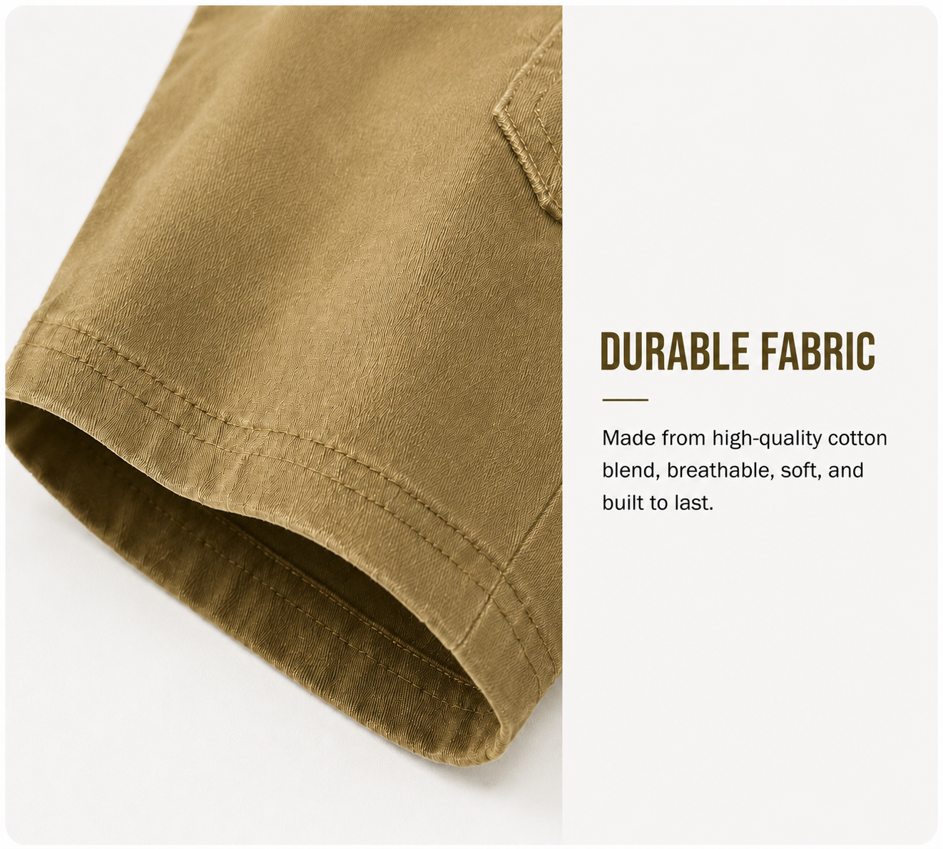 Hem and fabric weave detail
