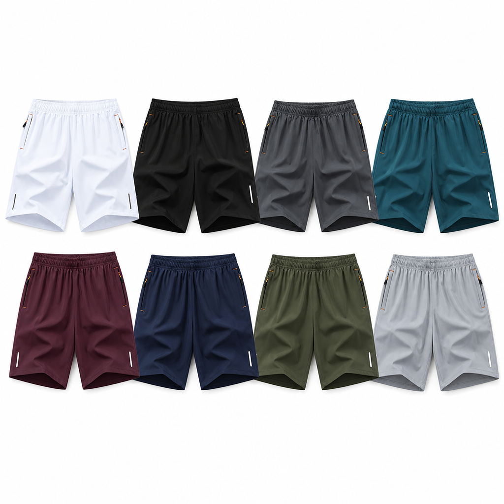 8-Color Set men athletic training shorts SKU image
