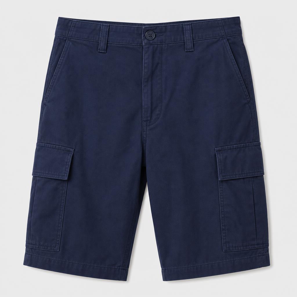 Men's Relaxed Fit Cargo Shorts in Navy