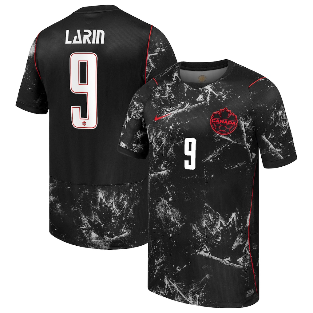 Canada Away Retro Soccer Jersey 2026 Black | Cyle Larin Edition