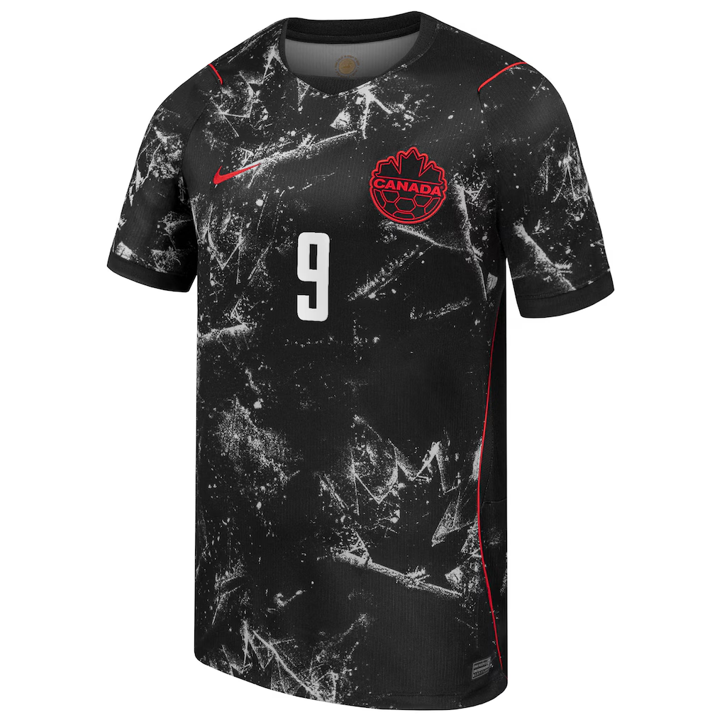 Canada Away Retro Soccer Jersey 2026 Black | Cyle Larin Edition
