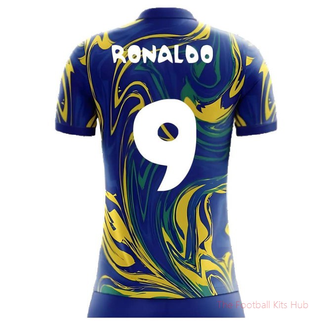 2025-2026 Brazil Away Concept Shirt (Ronaldo 9) - Kids-unisoccer store