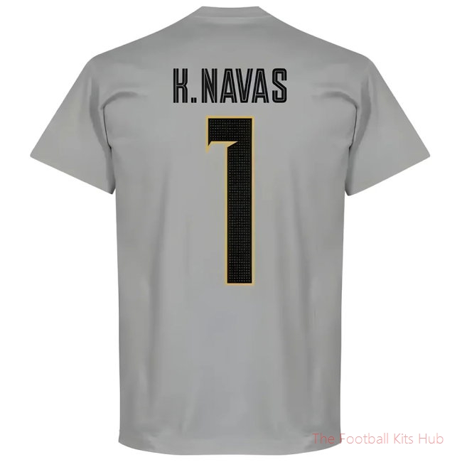 Costa Rica K. Navas 1 Team GK T-Shirt - Grey-unisoccer store
