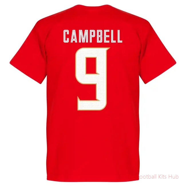 Costa Rica Campbell 9 Team T-Shirt - Red-unisoccer store