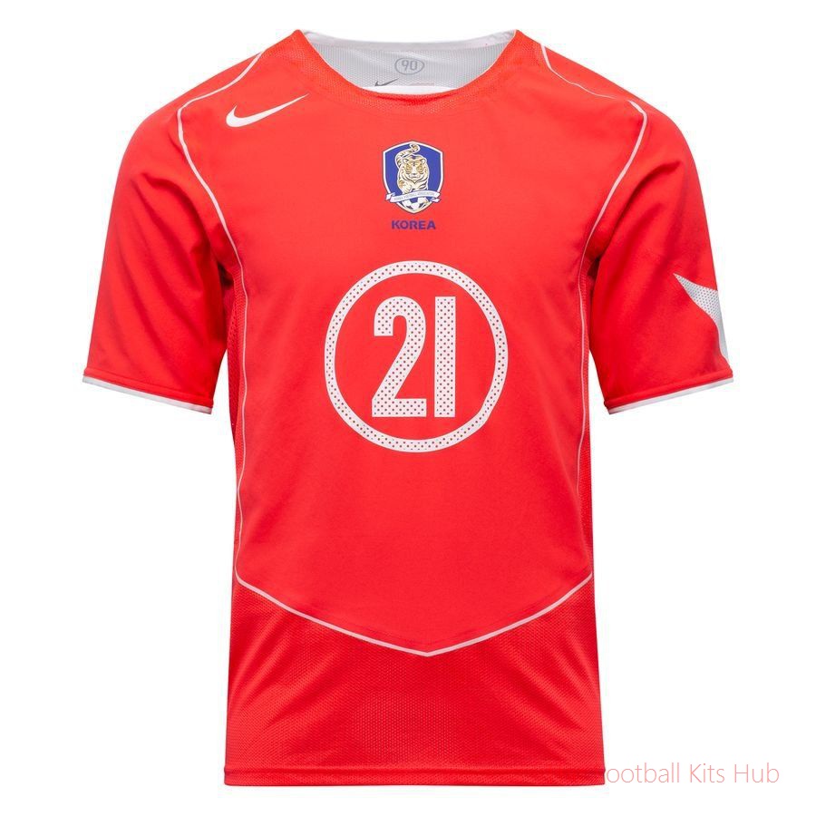 South Korea Home Shirt 2004 Reissue Park Ji-Sung 21-unisoccer store