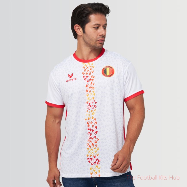 Belgium Legacy Football Jersey White (Wolvate) Adult Short Sleeve-unisoccer store