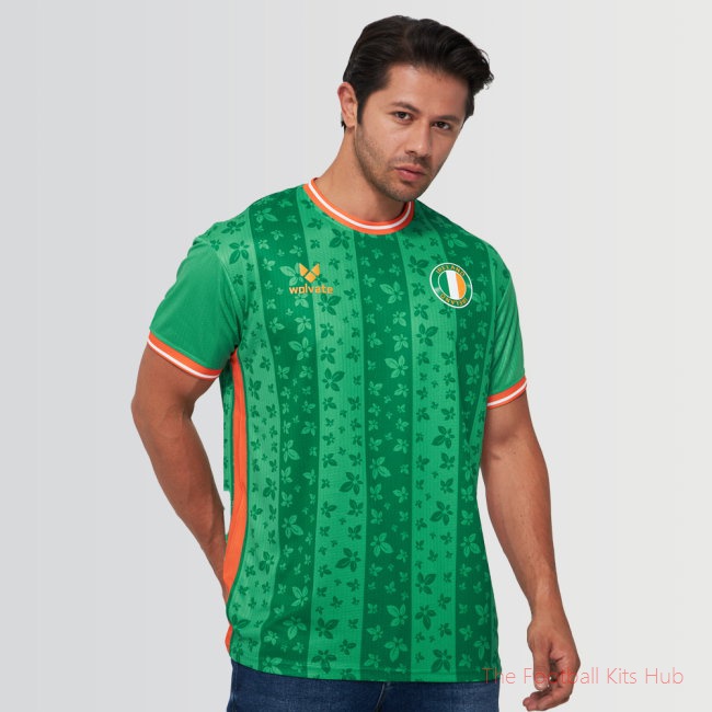 Ireland Legacy Football Jersey Green (Wolvate) Adult Short Sleeve (Your Name)-unisoccer store