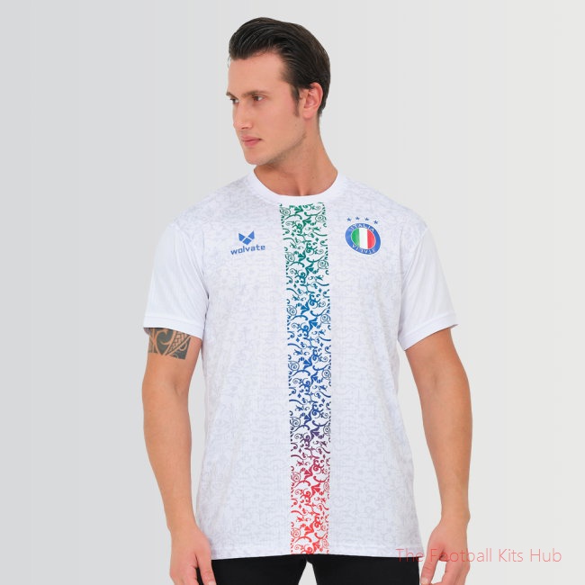 Italy Legacy Football Jersey White (Wolvate) Adult Short Sleeve-unisoccer store