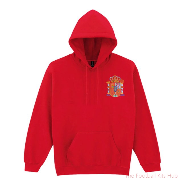 Spain National Team Embroidered Hoody (Red)-unisoccer store