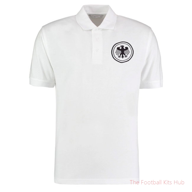 Germany National Team Embroidered Polo Shirt (White)-unisoccer store