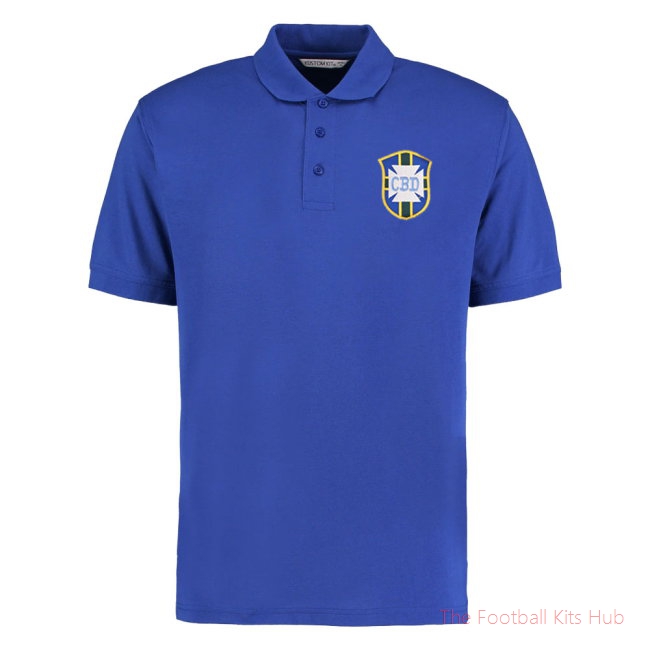 Brazil National Team Embroidered Polo Shirt (Royal Blue)-unisoccer store