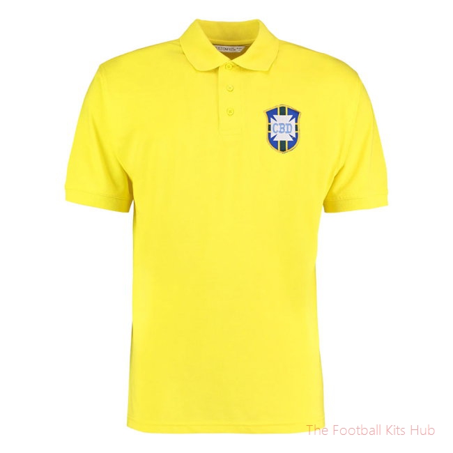Brazil National Team Embroidered Polo Shirt (Yellow)-unisoccer store