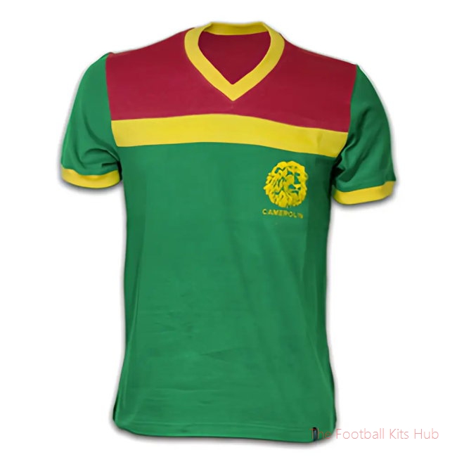 Cameroon 1989 Short Sleeve Retro Shirt 100% Cotton (MILLA 9)-unisoccer store