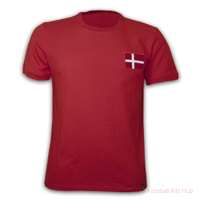 Denmark 1970's Short Sleeve Retro Shirt 100% cotton-unisoccer store