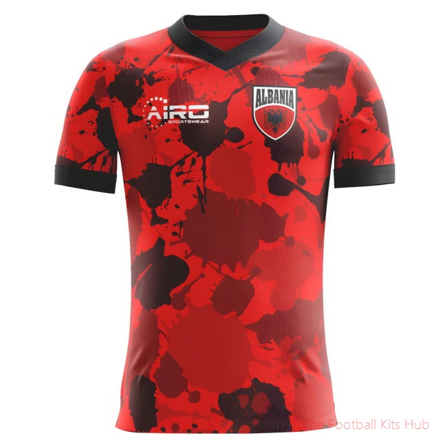 2025-2026 Albania Home Concept Football Shirt - Womens-unisoccer store