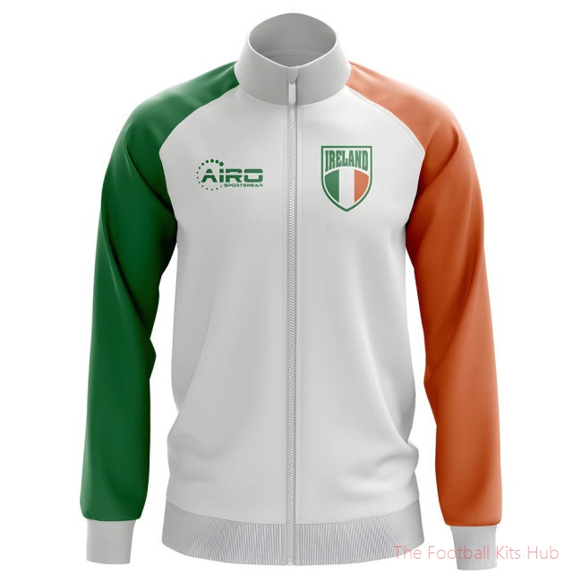 Ireland Concept Football Track Jacket (White) - Kids-unisoccer store