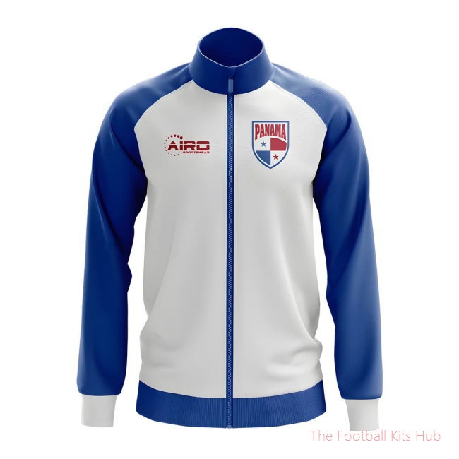 Panama Concept Football Track Jacket (White) - Kids-unisoccer store