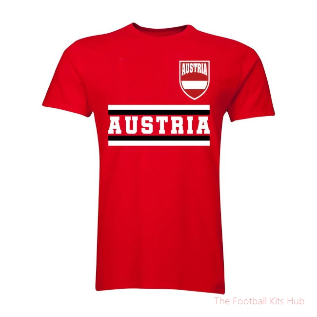Austria Core Football Country T-Shirt (Red)-unisoccer store