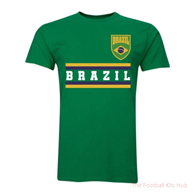 Brazil Core Football Country T-Shirt (Green)-unisoccer store
