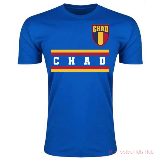 Chad Core Football Country T-Shirt (Blue)-unisoccer store