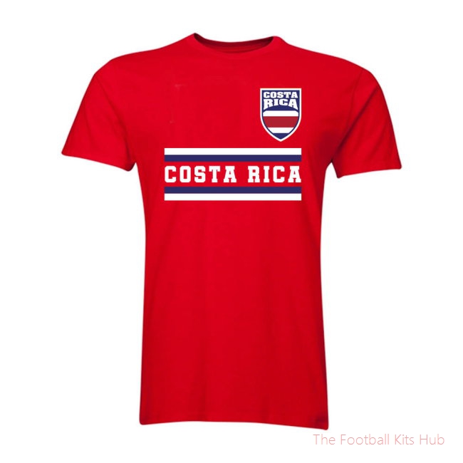 Costa Rica Core Football Country T-Shirt (Red)-unisoccer store