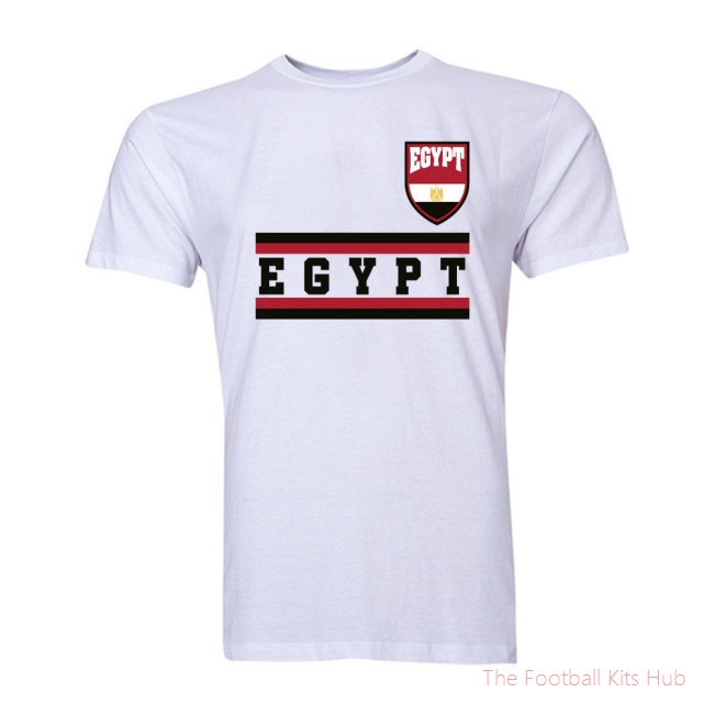 Egypt Core Football Country T-Shirt (White)-unisoccer store