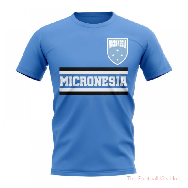 Micronesia Core Football Country T-Shirt (Sky)-unisoccer store
