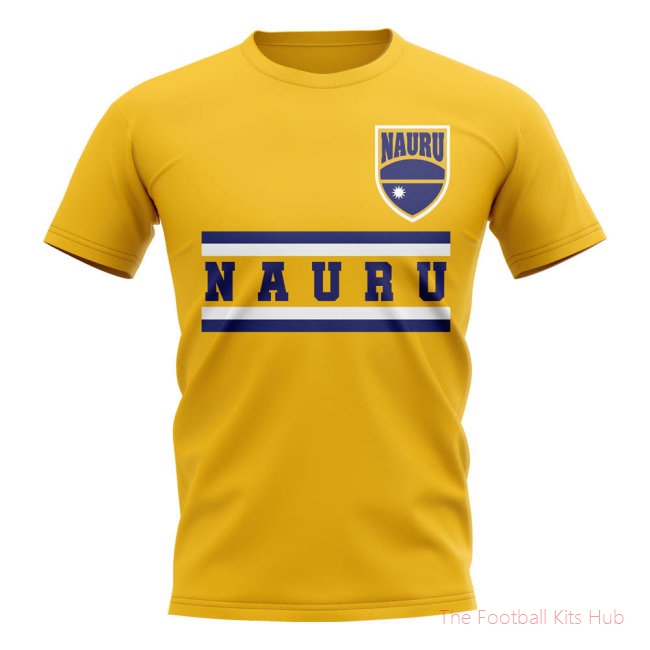 Nauru Core Football Country T-Shirt (Yellow)-unisoccer store