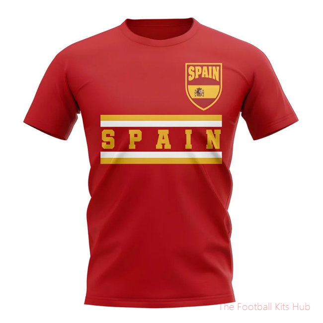Spain Core Football Country T-Shirt (Red)-unisoccer store