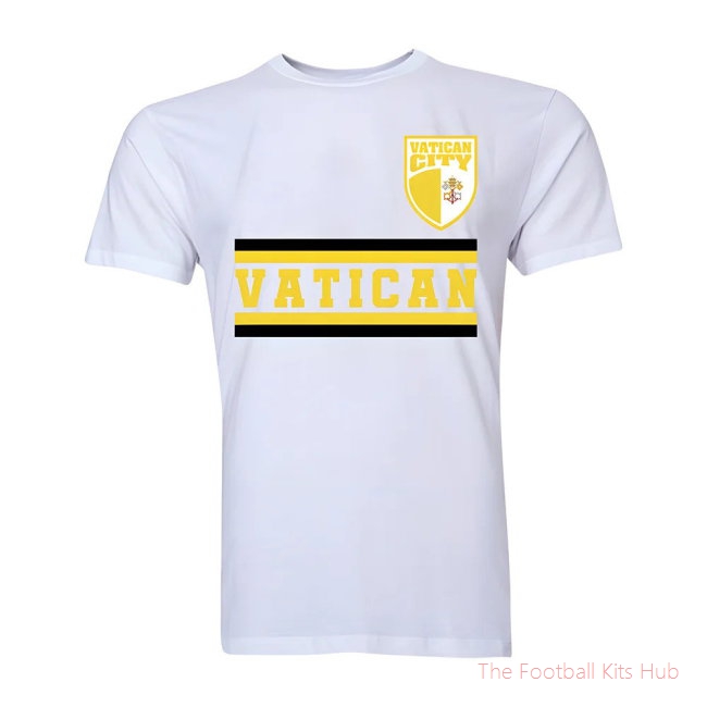 Vatican City Core Football Country T-Shirt (White)-unisoccer store