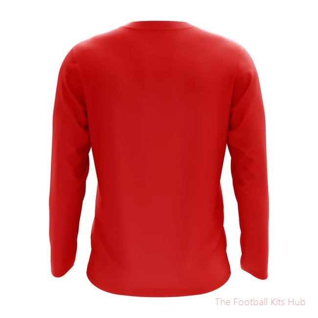 Denmark Core Football Country Long Sleeve T-Shirt (Red)-unisoccer store