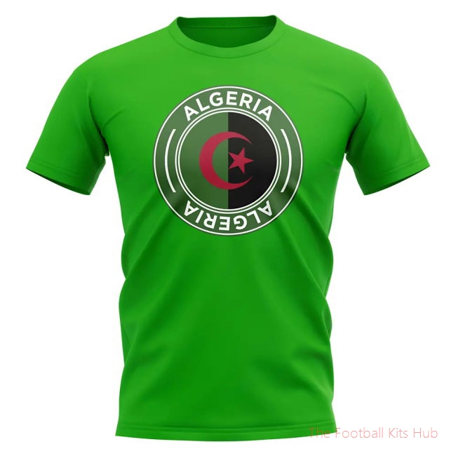 Algeria Football Badge T-Shirt (Green)-unisoccer store