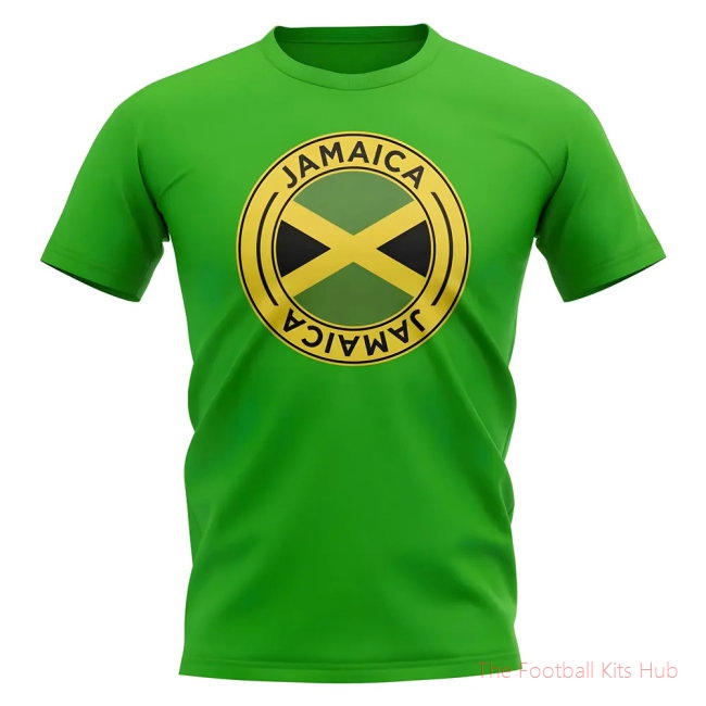 Jamaica Football Badge T-Shirt (Green)-unisoccer store