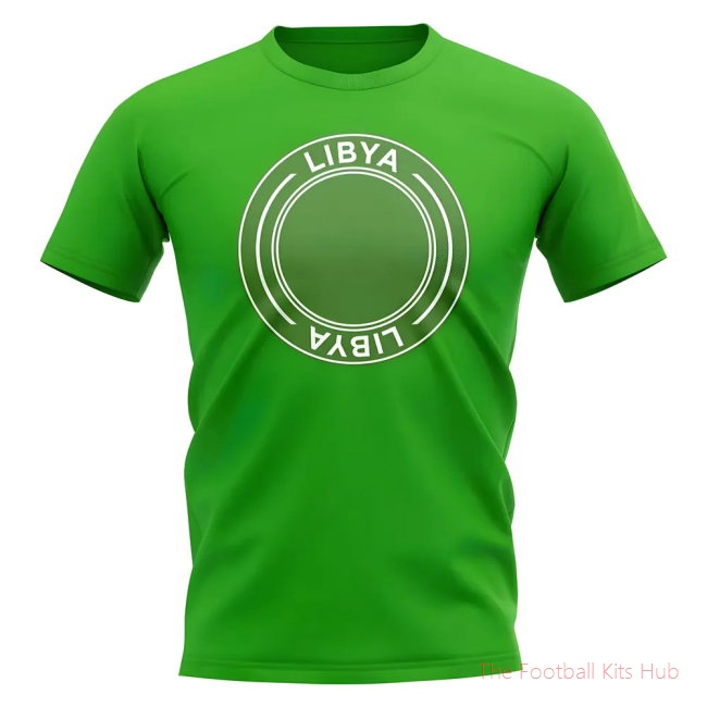 Libya Football Badge T-Shirt (Green)-unisoccer store