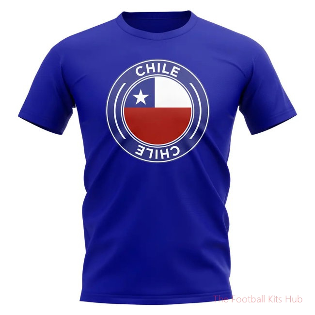 Chile Football Badge T-Shirt (Royal)-unisoccer store