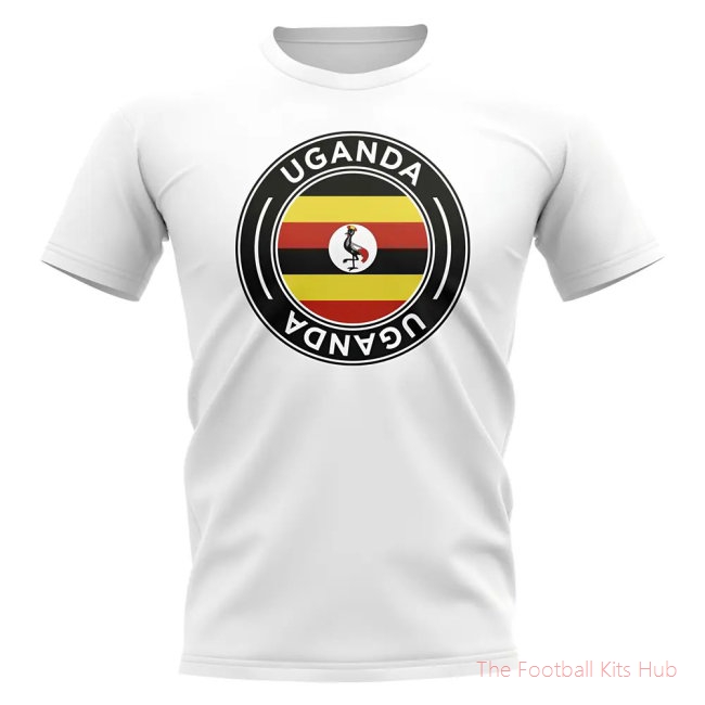 Uganda Football Badge T-Shirt (White)-unisoccer store