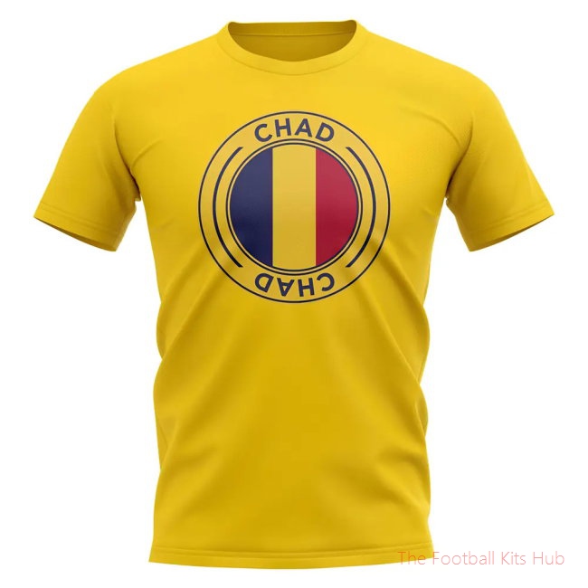 Chad Football Badge T-Shirt (Yellow)-unisoccer store