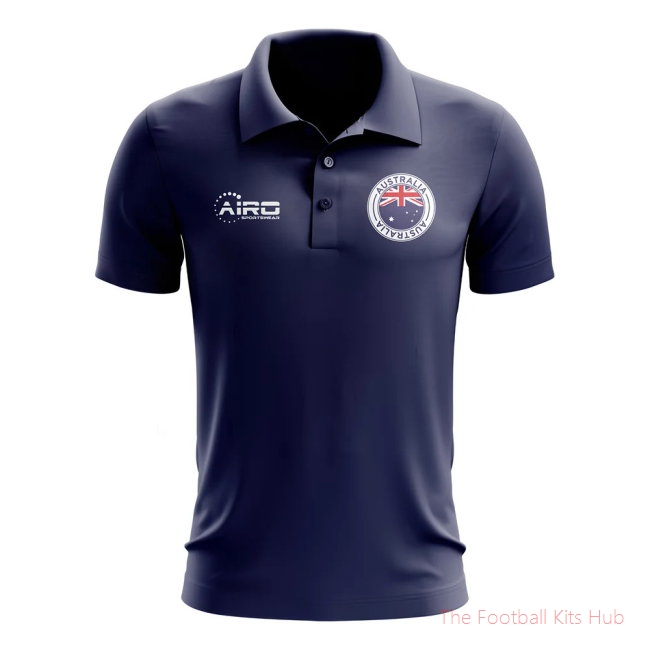Australia Football Polo Shirt (Navy)-unisoccer store