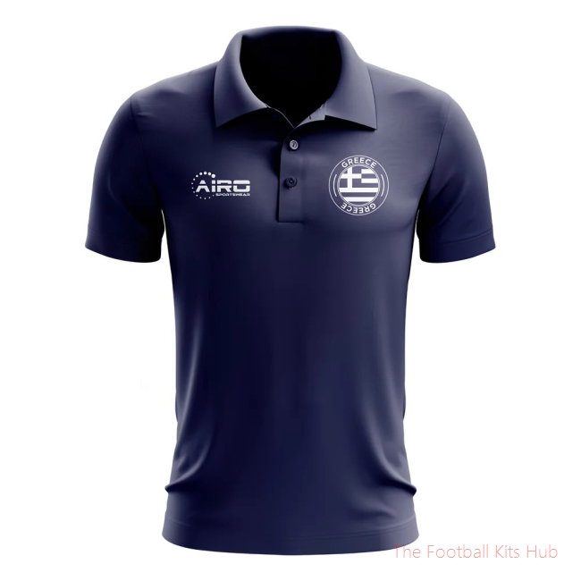 Greece Football Polo Shirt (Navy)-unisoccer store