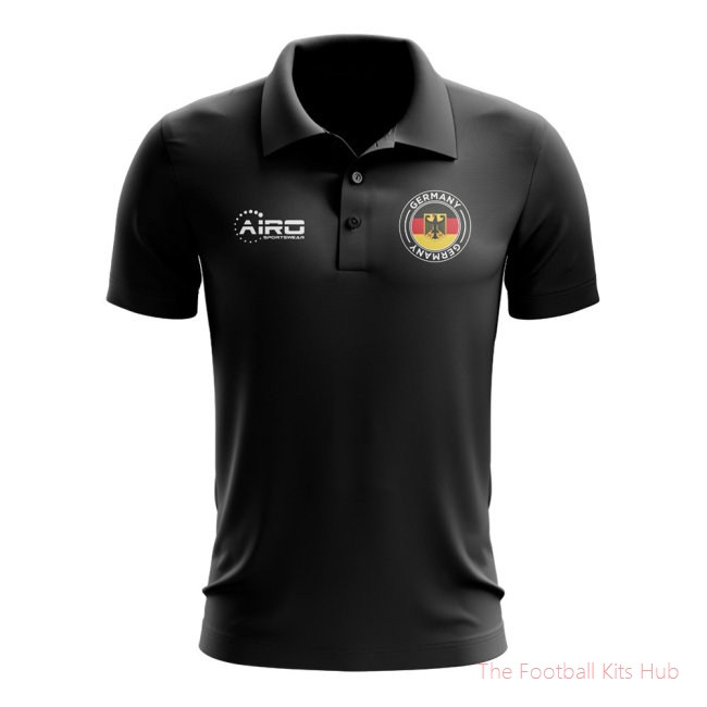 Germany Football Polo Shirt (Black)-unisoccer store