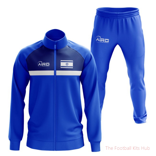Israel Concept Football Tracksuit (Blue)-unisoccer store