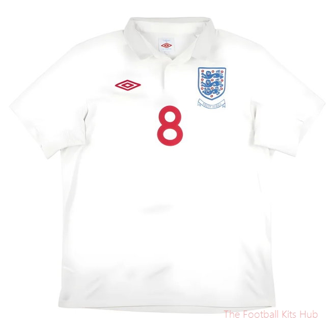 England 2009-10 Home Shirt (XL) Lampard #8 (Excellent) (BECKHAM 7)-unisoccer store