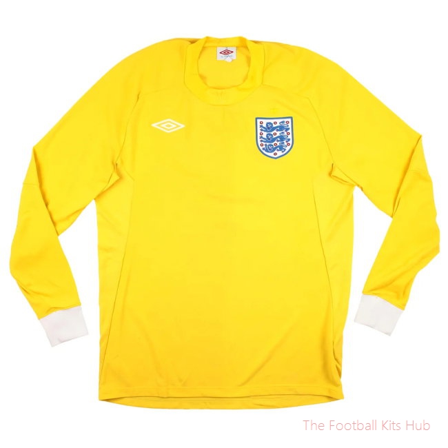 England 2010-11 Goalkeeper Long Sleeve Shirt (M) (Excellent) (SHILTON 1)-unisoccer store