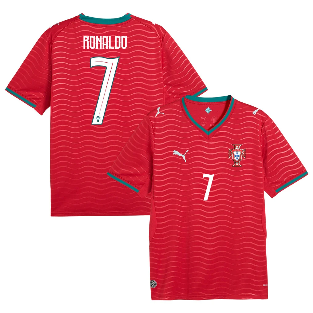 Portugal Soccer Jersey 2026 Home Red | Ronaldo 7 - UniSoccer Store