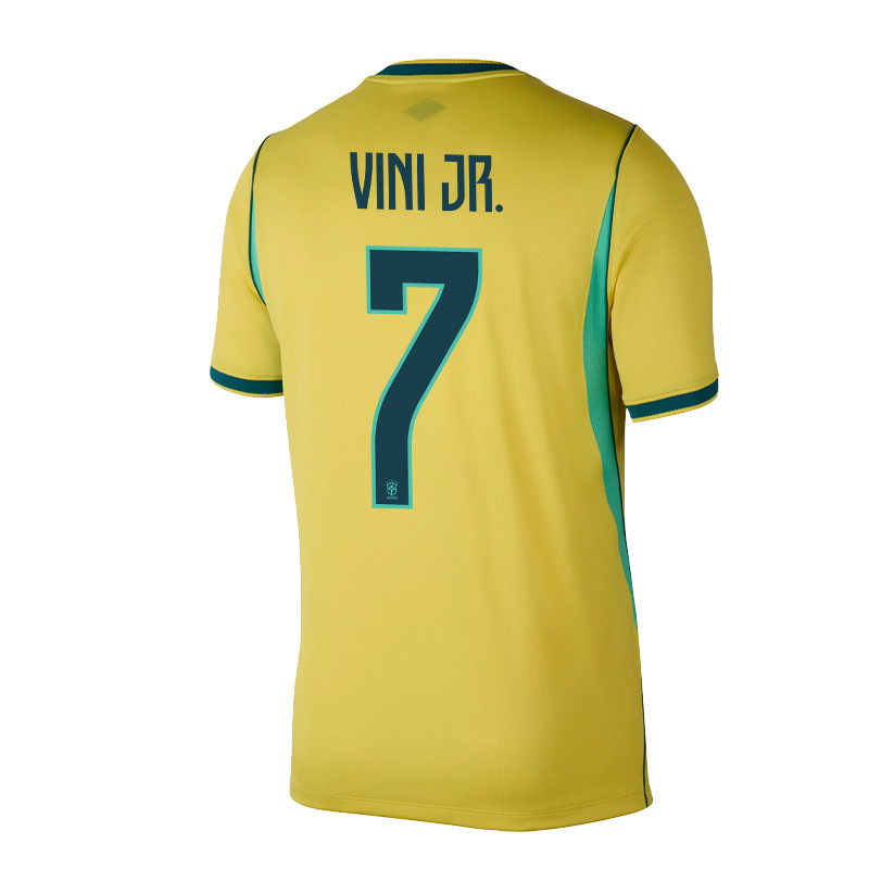 Brazil Retro Soccer Jersey 2026 Home Yellow | Vini Jr 7 - UniSoccer Store