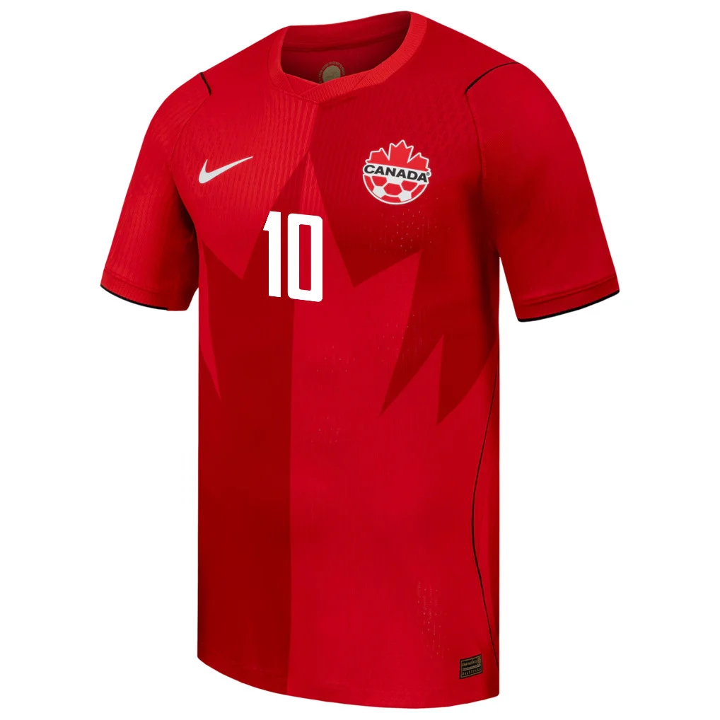 Canada Soccer Jersey 2026 Home Red | David 10 - UniSoccer Store