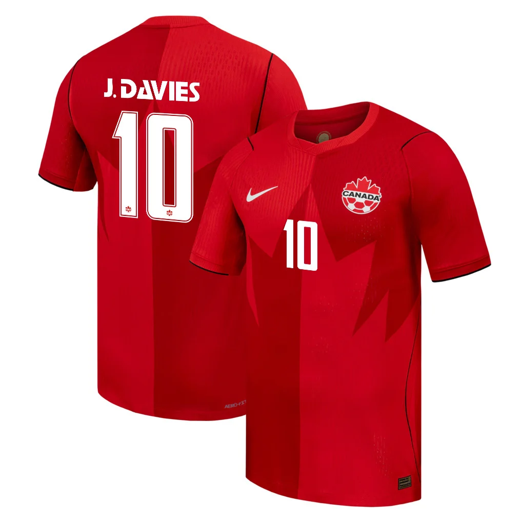 Canada Soccer Jersey 2026 Home Red | David 10 - UniSoccer Store