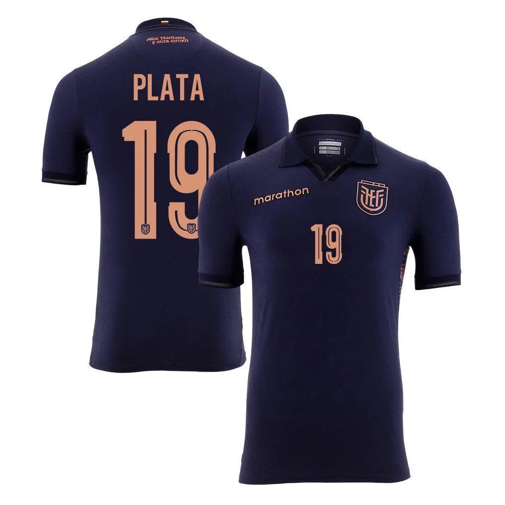 Plata 19 Ecuador 2026 Away 3D Unisex T-Shirt - Navy Printed Fan Tee